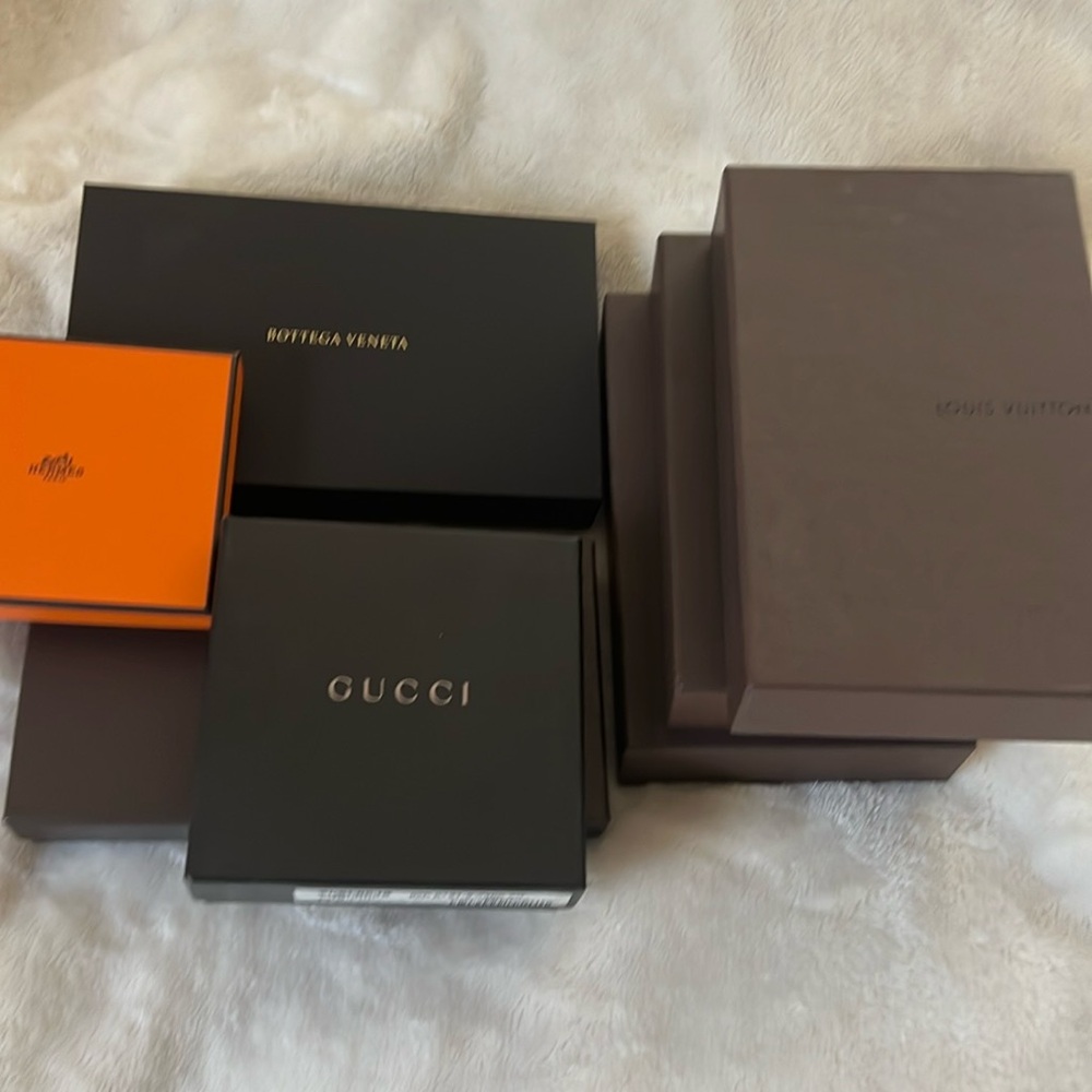 Various Designer Brands Boxes